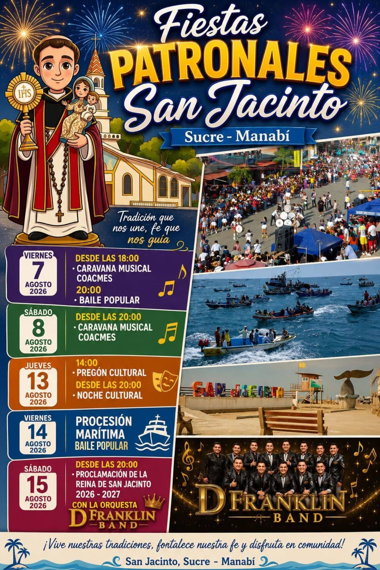 Fiestas Patronales San Jacinto – Caravana Musical y Baile Popular